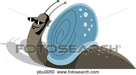 snail View Large Illustration Clipart - snail. Fotosearch