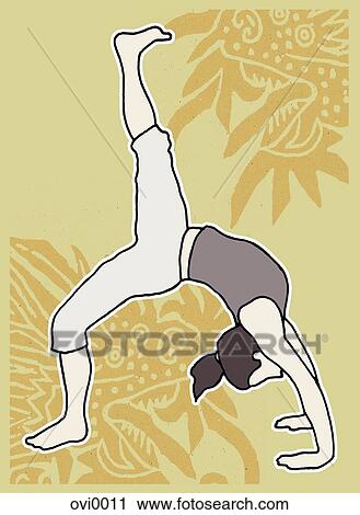 yoga View Large Illustration Clip Art - yoga. Fotosearch
