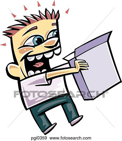 A boy receiving a cereal box as a reward View Large Illustration Stock Illustration - A boy receiving a cereal box as a reward. Fotosearch