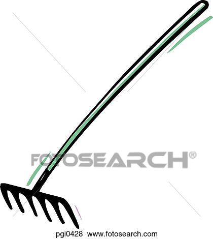 A cartoon drawing of a rake View Large Illustration Stock Illustration - A cartoon drawing of a rake. Fotosearch