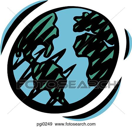 A graphic representation of the planet earth View Large Illustration Stock Illustration - A graphic representation of the planet earth. Fotosearch
