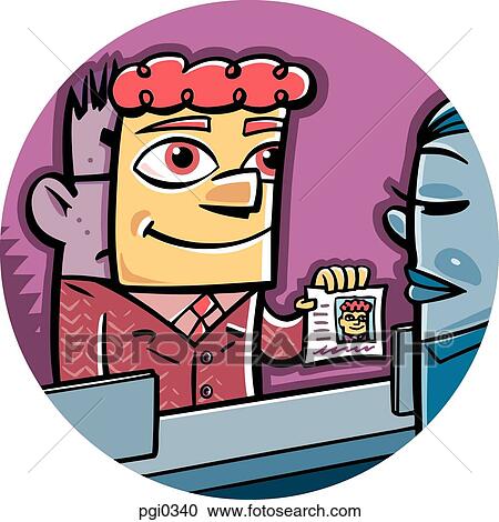 A man using a fake ID card View Large Illustration Clipart - A man using a fake ID card. Fotosearch
