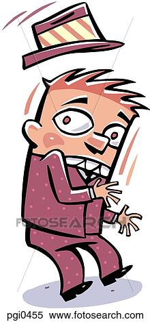 A startled man in his business suit View Large Illustration Stock Illustration - A startled man in his business suit. Fotosearch