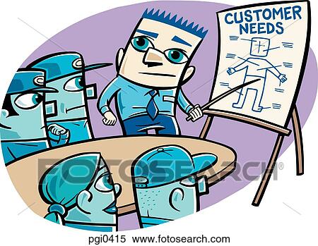 A training session for employees View Large Illustration Stock Illustration - A training session for employees. Fotosearch
