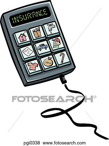 Stock Illustration - A variety of insurance being offered for selection. Fotosearch