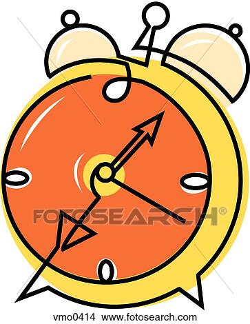 Stock Illustration - Alarm clock. Fotosearch