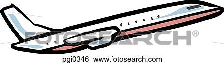 Stock Illustration - An illustration of an airplane. Fotosearch