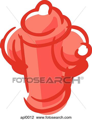 Cartoon drawing of a water hydrant View Large Illustration Drawing - Cartoon drawing of a water hydrant. Fotosearch