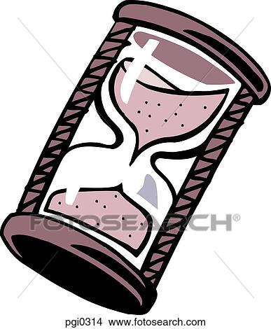 Drawing of a sandglass View Large Illustration Stock Illustration - Drawing of a sandglass. Fotosearch