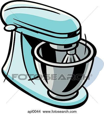 Stock Illustration - Drawing of a stand mixer. Fotosearch