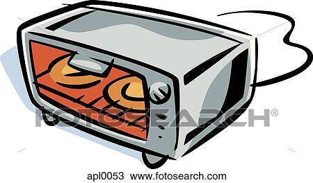 Drawing of an electric oven View Large Illustration Drawing - Drawing of an electric oven. Fotosearch