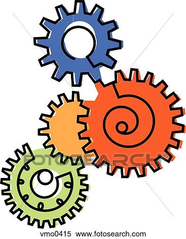 Gears View Large Illustration Stock Illustration - Gears. Fotosearch