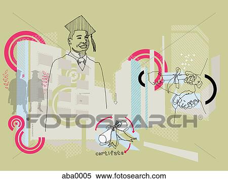 Illustration of a graduate of an MBA degree View Large Illustration Stock Illustration - Illustration of a graduate of an MBA degree. Fotosearch