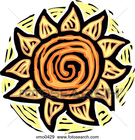 Illustration of a hot sun View Large Illustration Stock Illustration - Illustration of a hot sun. Fotosearch