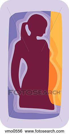 Stock Illustration - Illustration of a pregnant woman. Fotosearch