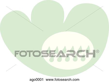 Clip Art - Lilypad. Fotosearch