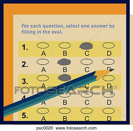 Multiple choice Clipart | psc0020 | Fotosearch