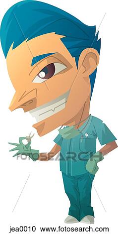 Portrait of a dentist View Large Illustration Clipart - Portrait of a dentist. Fotosearch