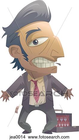Portrait of a salesman View Large Illustration Stock Illustration - Portrait of a salesman. Fotosearch