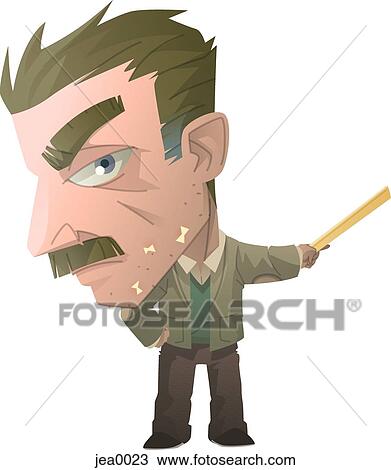 Portrait of a teacher View Large Illustration Drawing - Portrait of a teacher. Fotosearch