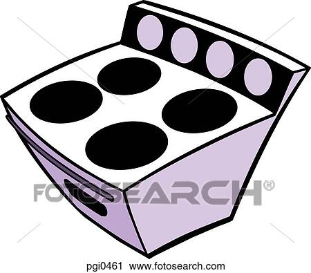 Un, caricatura, dibujo, de, un, estufa Clip Art | pgi0461 | Fotosearch