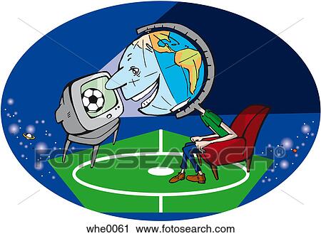 watching soccer View Large Illustration Clip Art - watching soccer. Fotosearch