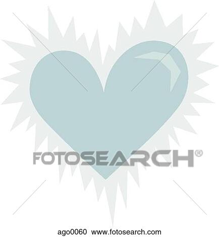 A drawing of a blue heart View Large Illustration Clipart - A drawing of a blue heart. Fotosearch