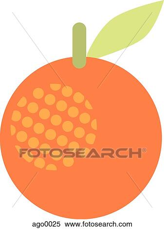Stock Illustration - A drawing of an orange. Fotosearch