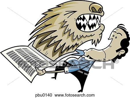 A graphic representation of a bear market View Large Illustration Clipart - A graphic representation of a bear market. Fotosearch