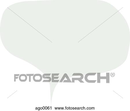 A graphic representation of a speech bubble View Large Illustration Clip Art - A graphic representation of a speech bubble. Fotosearch