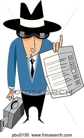 Clipart - A man paying for votes. Fotosearch