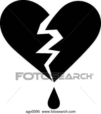 Stock Illustration - A pictorial illustration of a bleeding heart. Fotosearch