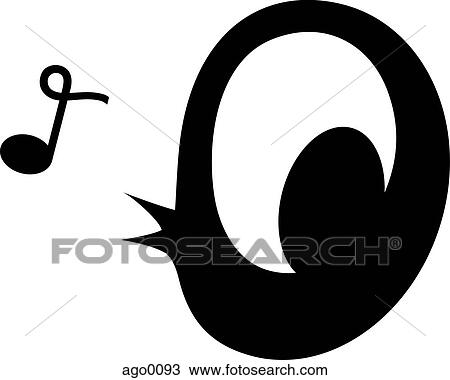 A pictorial illustration the chirping of a bird View Large Illustration Drawing - A pictorial illustration the chirping of a bird. Fotosearch