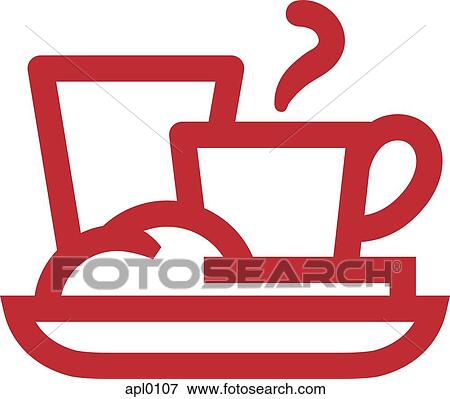 Stock Illustration - A picture of a hot plate of dinner. Fotosearch