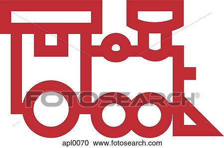 A picture of a locomotive train View Large Illustration Clipart - A picture of a locomotive train. Fotosearch