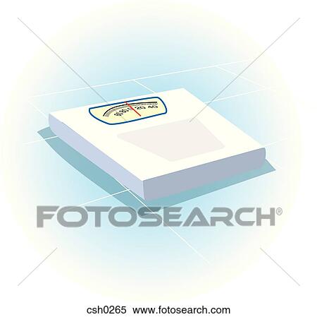 Stock Illustration - A weigh scale. Fotosearch