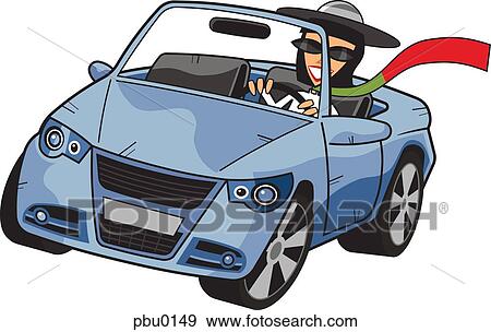 A woman driving her convertible View Large Illustration Stock Illustration - A woman driving her convertible. Fotosearch
