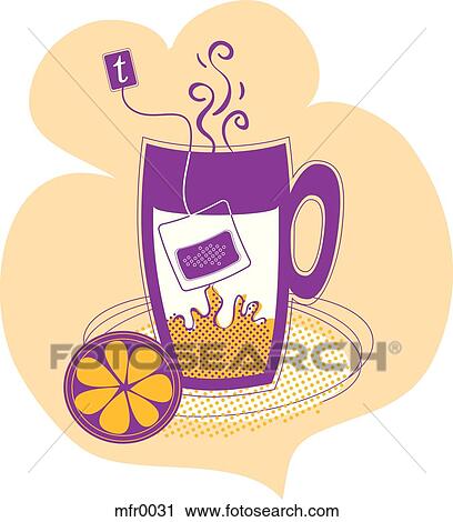 An image of tea steeping View Large Illustration Clip Art - An image of tea steeping. Fotosearch