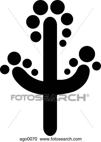 Black and white illustration of a cactus View Large Illustration Clipart - Black and white illustration of a cactus. Fotosearch