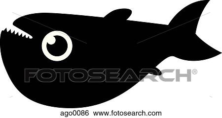 Black and white illustration of a fish View Large Illustration Stock Illustration - Black and white illustration of a fish. Fotosearch