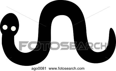 Black and white picture of a snake View Large Illustration Clip Art - Black and white picture of a snake. Fotosearch