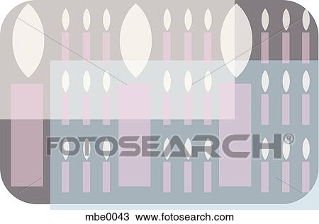Drawing - Candles. Fotosearch