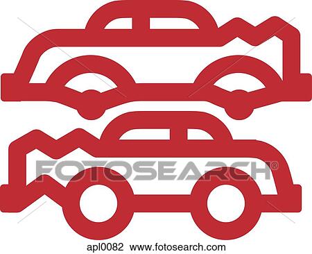 Cartoon illustration of cars View Large Illustration Drawing - Cartoon illustration of cars. Fotosearch