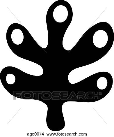 Stock Illustration - Drawing of a black and white shape. Fotosearch