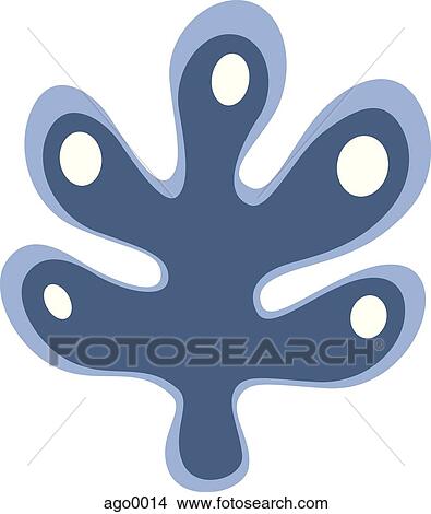 Stock Illustration - Drawing of a blue shape. Fotosearch