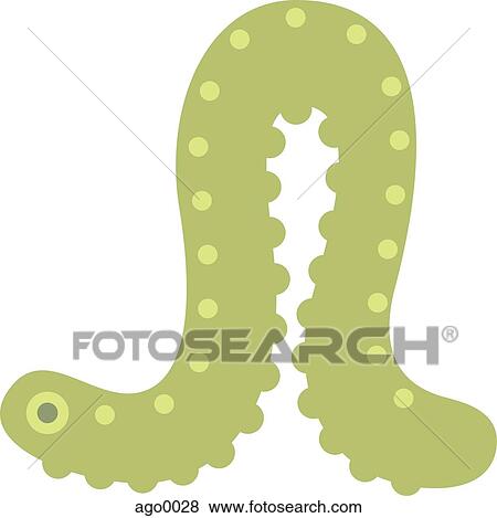Drawing of a caterpillar View Large Illustration Stock Illustration - Drawing of a caterpillar. Fotosearch