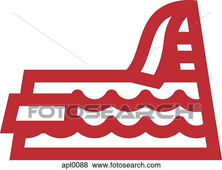 Drawing of a diving board at a pool View Large Illustration Stock Illustration - Drawing of a diving board at a pool. Fotosearch