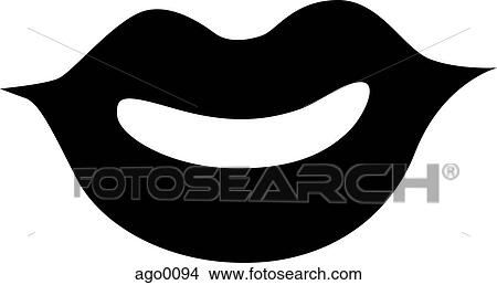 Drawing of a pair of lips View Large Illustration Stock Illustration - Drawing of a pair of lips. Fotosearch