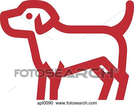 Drawing of a puppy View Large Illustration Clipart - Drawing of a puppy. Fotosearch