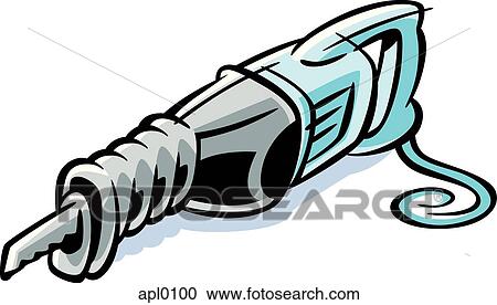 Drawing of a reciprocating saw View Large Illustration Clipart - Drawing of a reciprocating saw. Fotosearch